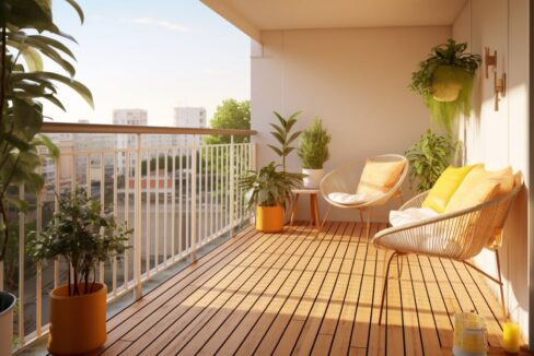 Große Dachterrasse wartet auf Sie