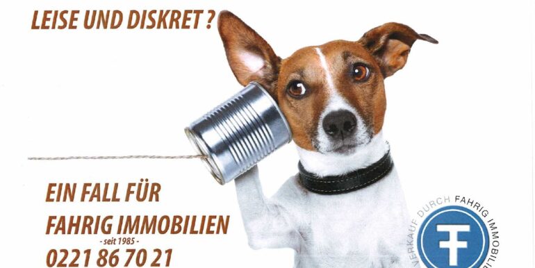 FAHRIG IMMOBILIEN VERKAUFT AUCH IHRE IMMOBILIE