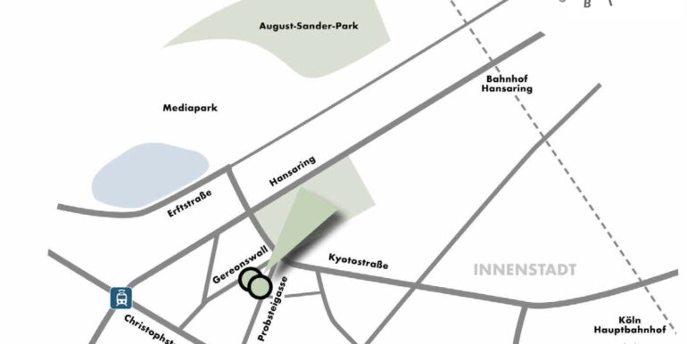 Die Lage - Hansaring, Mediapark, Gerlingviertel alles in der Nähe
