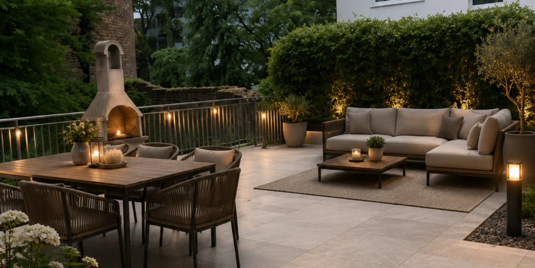 Riesige Terrasse
