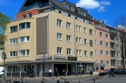 Außenansicht mit neuer Wärmedämmung